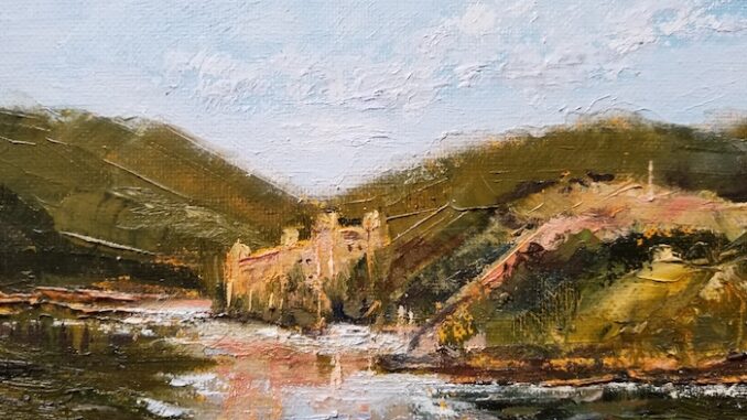 Bannerman Castle - Oil Painting by artist Virginia Donovan