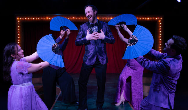 Photo credit Elizabeth Stenholt Photography - Maxwell J DeTogne leads the company of Sondheim Tribute Revue